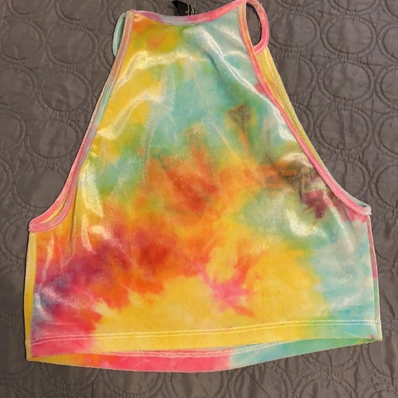Velvet tie dye crop top! 🌈 - Picture 4 of 4